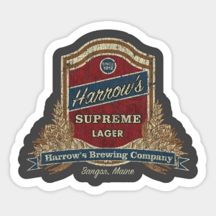 Harrow's Supreme Lager Sticker